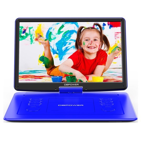 DBPOWER 17.9" Portable DVD Player with 15.6" Large HD Swivel Screen, 6 Hour Rechargeable Battery, Support USB/SD and Multiple Disc Formats, High Volum