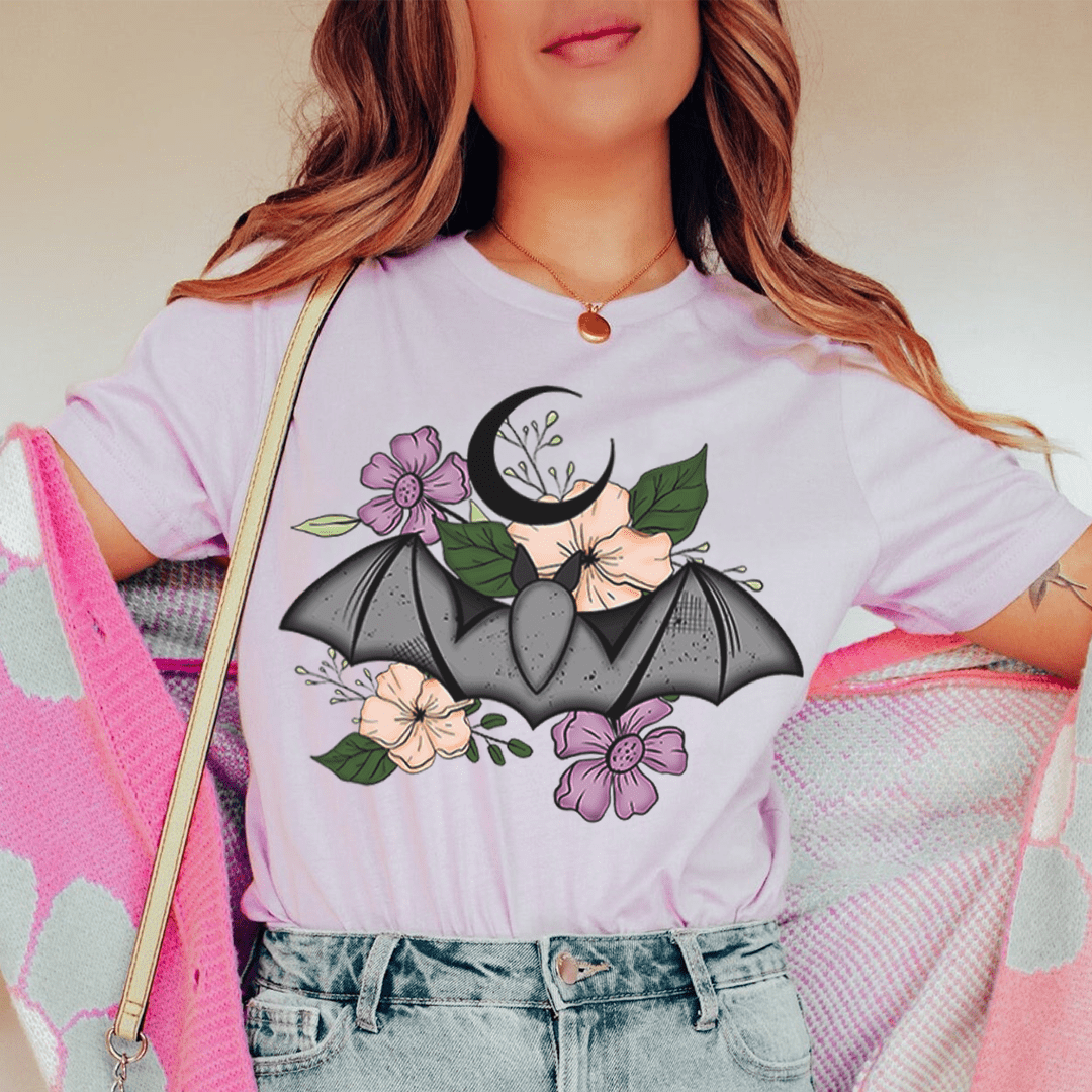 Floral Bat T-Shirt