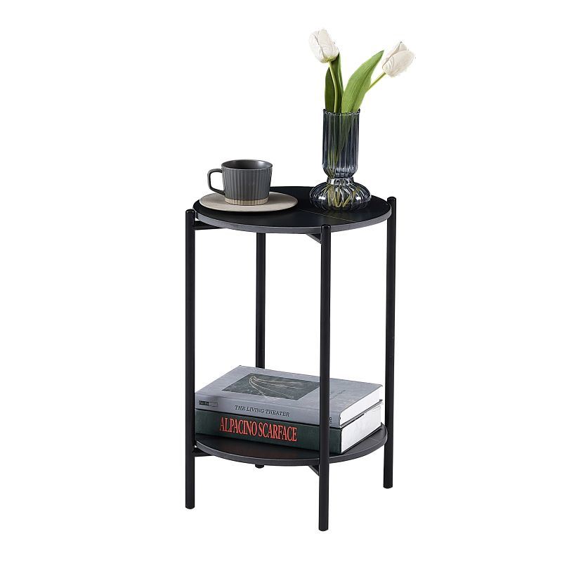 Bedroom Living Room Office Sofa 2-Layer Small End Table