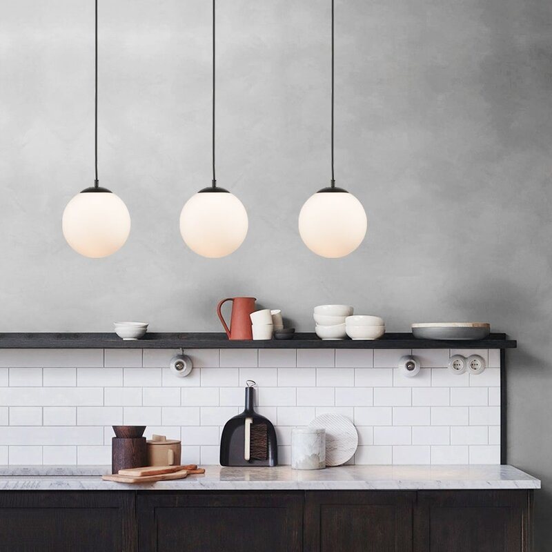 Surise Light Kitchen Island Globe Pendant