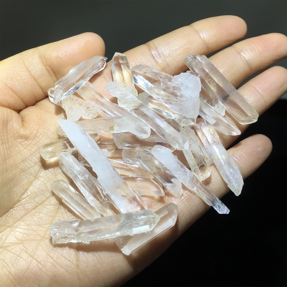 150pcs+ Natural clear quartz crystal obelisk wand chip crystal specimens