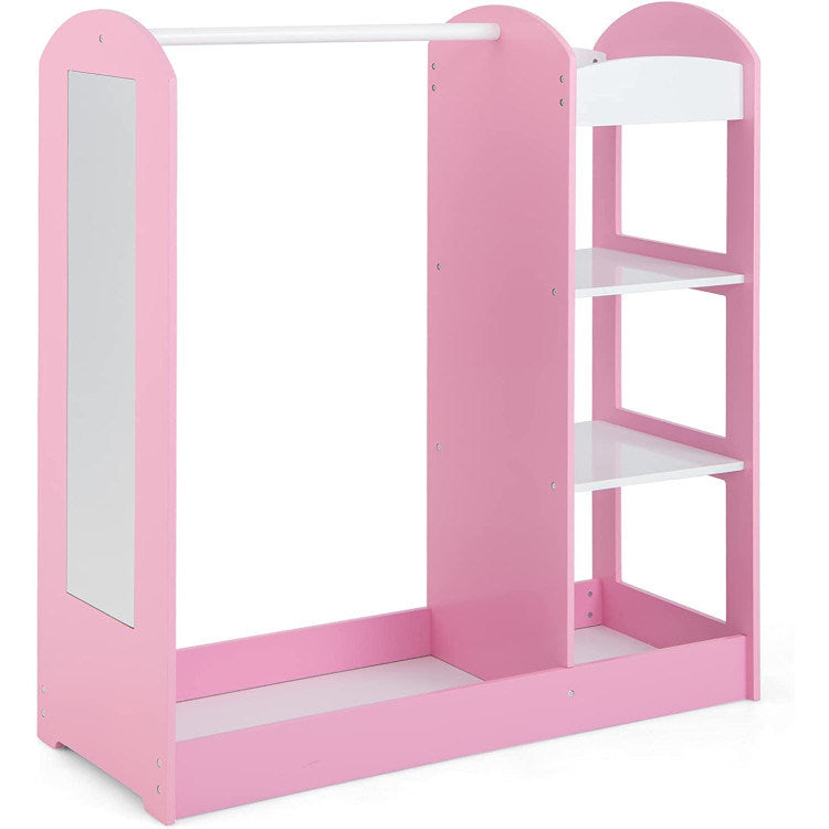 Kids Dress Up Storage with Mirror