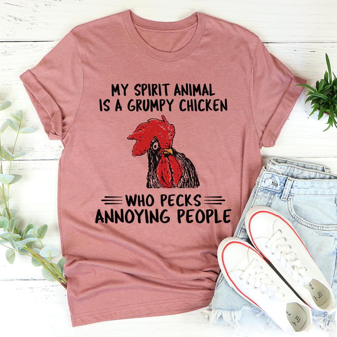 My Spirit Animal Is A Grumpy Chicken T-Shirt