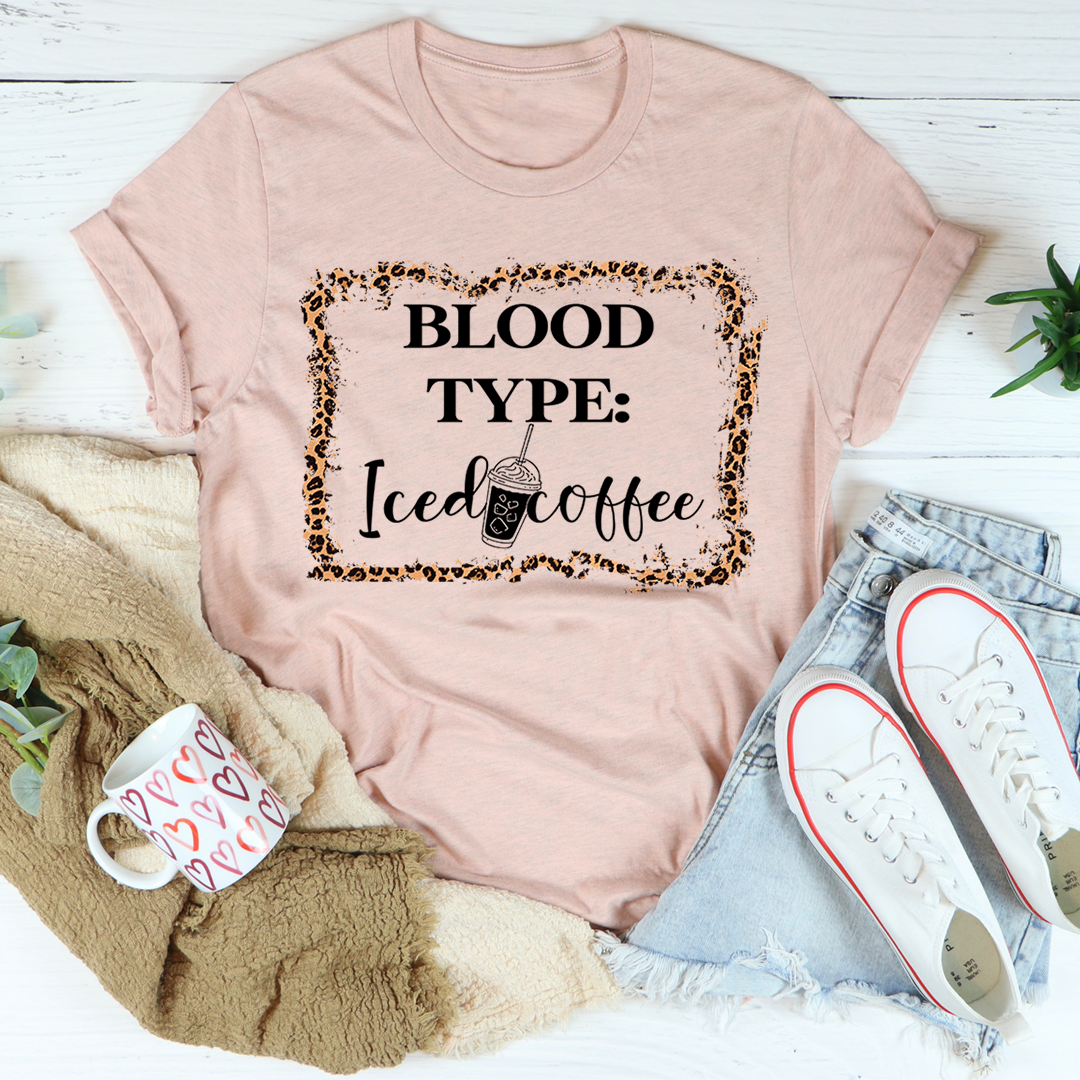 Blood Type Iced Coffee T-Shirt