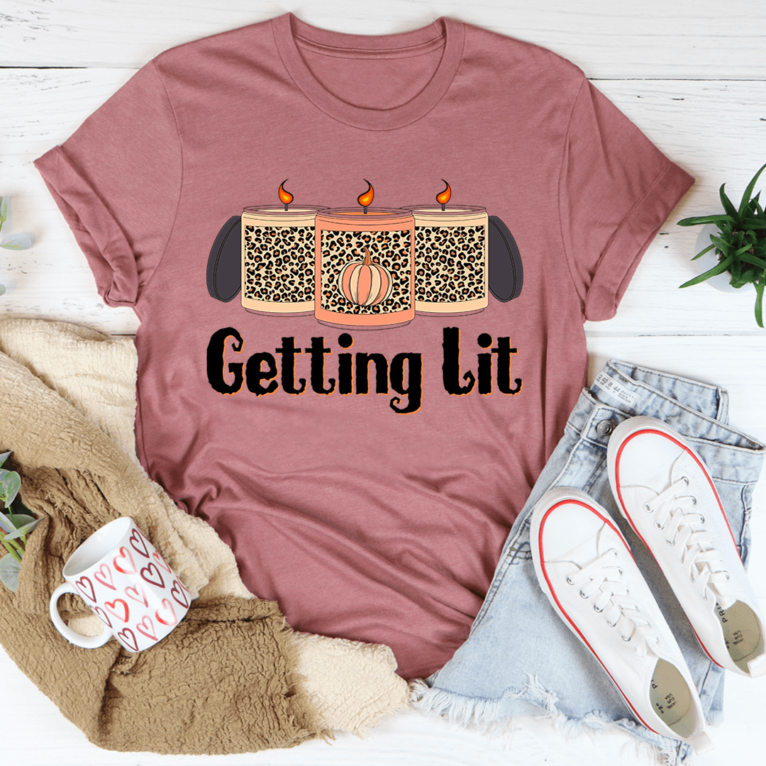 Getting Lit Fall Candles T-Shirt