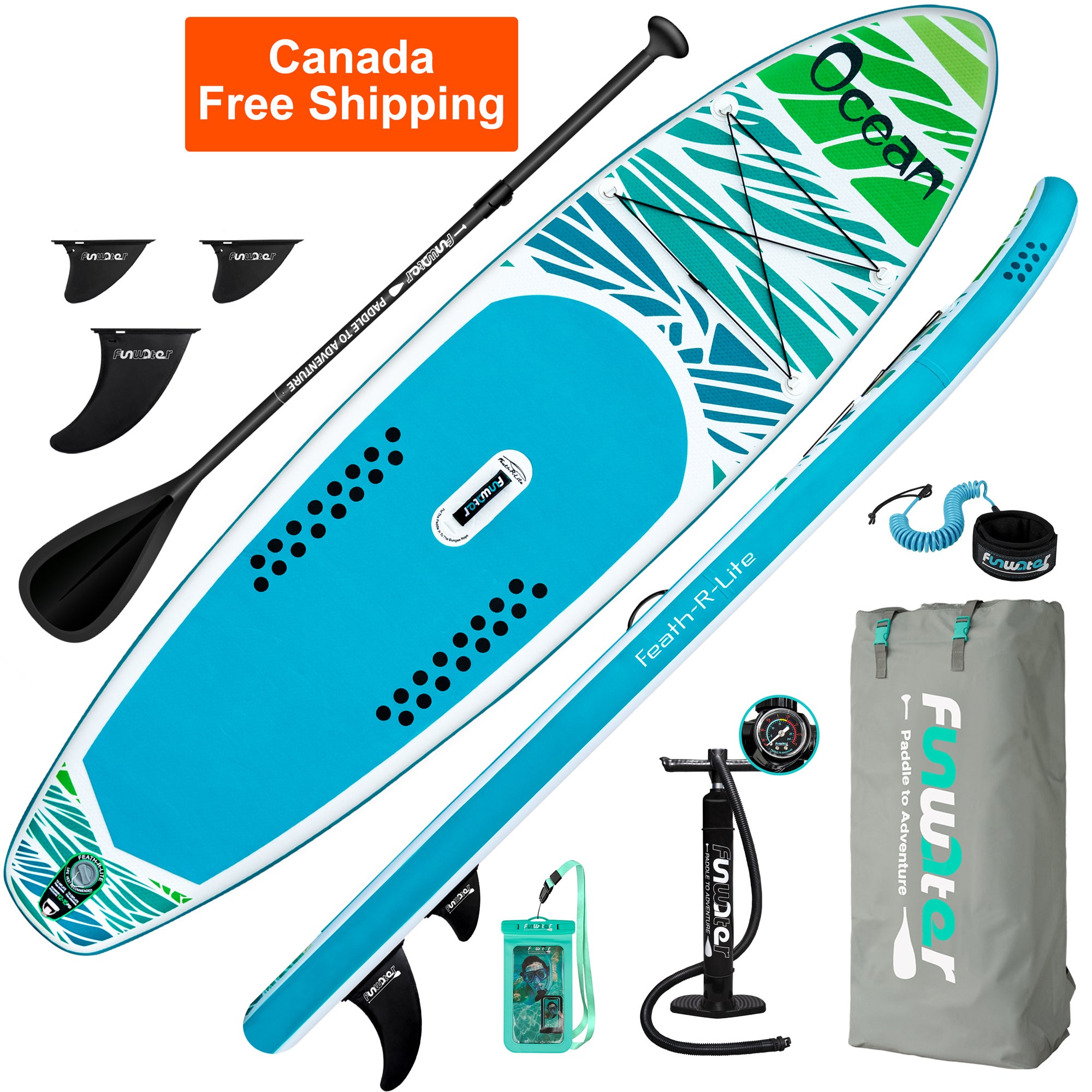 Free Shipping Dropshipping Canada Warehouse Have Stock SUP Stand Up Paddle Board 10'6"x33''x6'' Inflatable Paddleboard Surfboard with ISUP Accessories Sup Board Surfing Board Water Sport