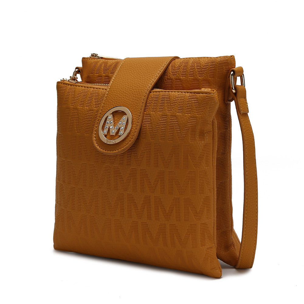 MKF Collection Marietta M Signature Crossbody Handbag by Mia k