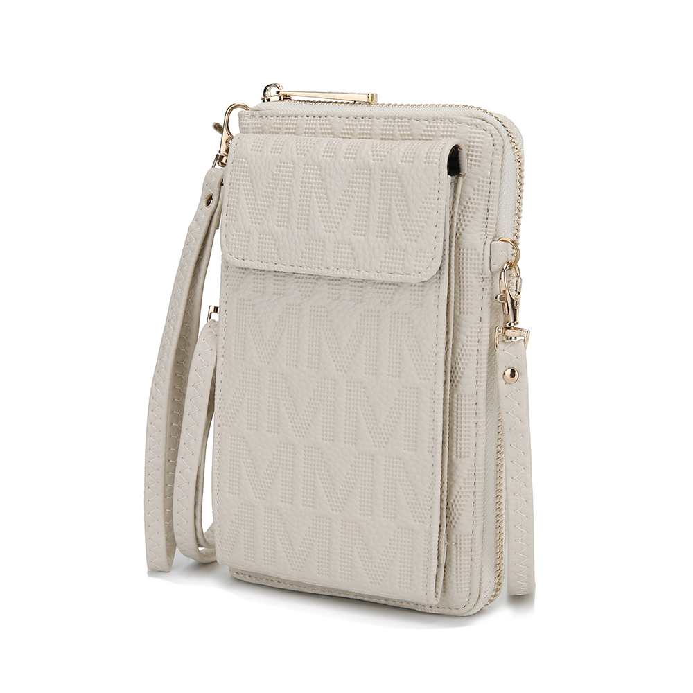 MKF Collection Caddy Vegan Leather Women Phone Wallet Crossbody by Mia k