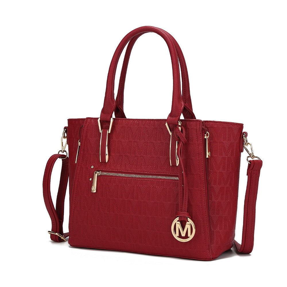 MKF Collection Cairo M Signature Satchel Handbag by Mia k