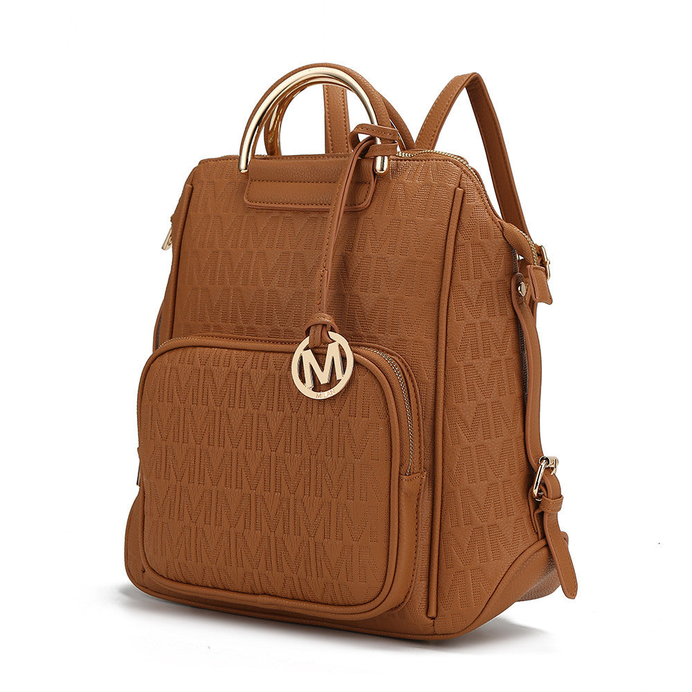MKF Collection Torra Milan Signature Trendy Backpack by Mia k