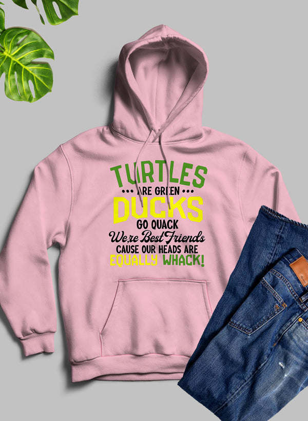 Turtles Are Green Ducks Go Quack Were Best Friends Cause Our Heads Are Equally Whack Hoodie