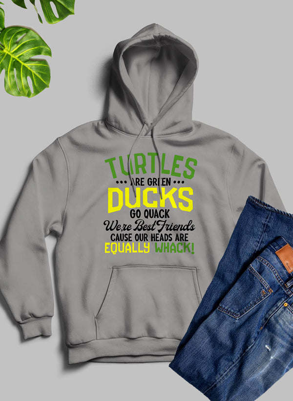 Turtles Are Green Ducks Go Quack Were Best Friends Cause Our Heads Are Equally Whack Hoodie