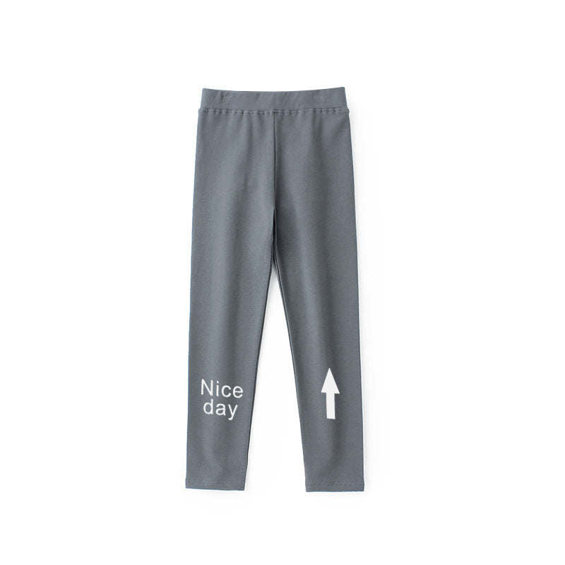 Baby Girl Letter Print Pattern Soft Cotton Quality Autumn Leggings