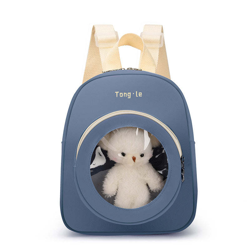 Baby Cute Transparent Window Kindergarten School Bag