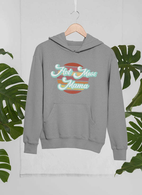 Retro Hot Mess Mama Hoodie