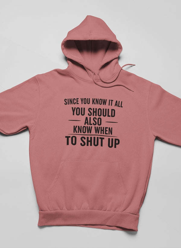 Since You Know It All Hoodie