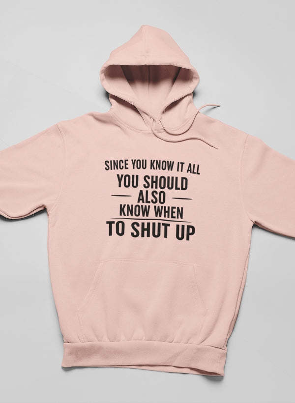 Since You Know It All Hoodie