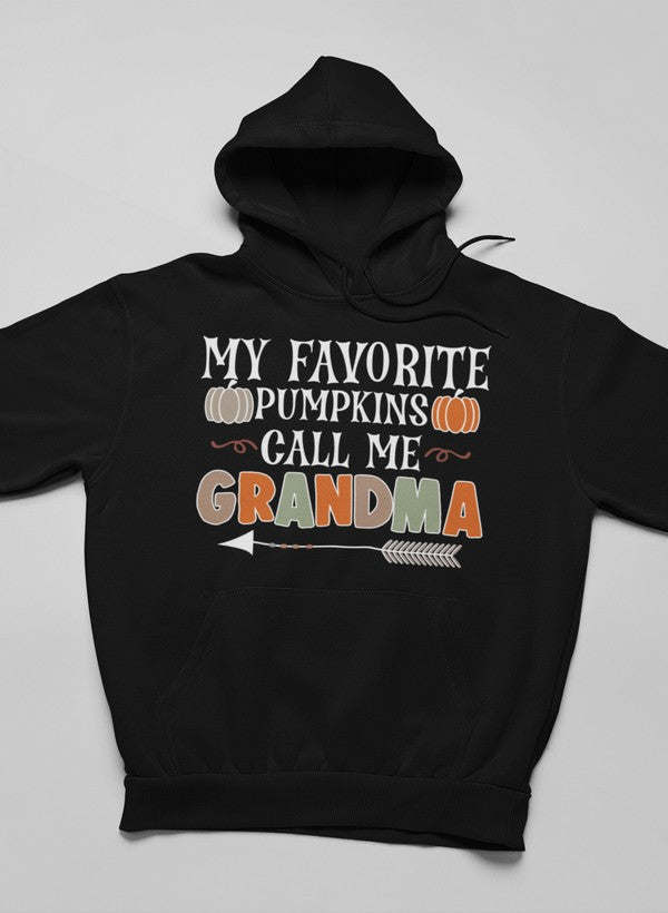 Favorite Pumpkins Call Me Grandma Hoodie