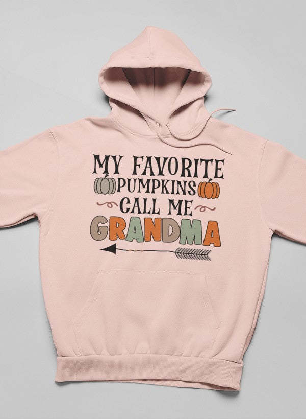 Favorite Pumpkins Call Me Grandma Hoodie