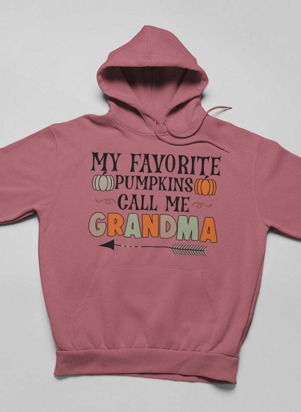 Favorite Pumpkins Call Me Grandma Hoodie