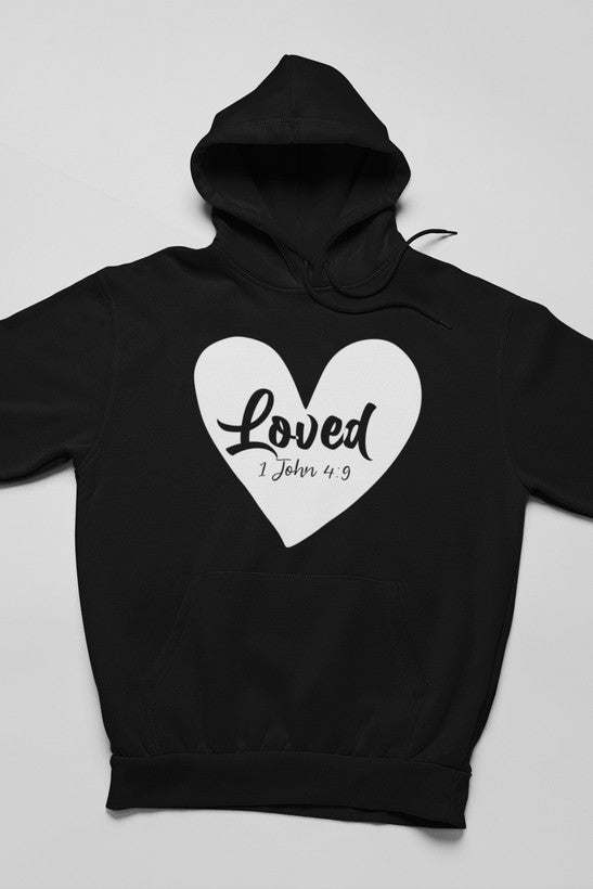 Loved 1 John 4:9 Hoodie