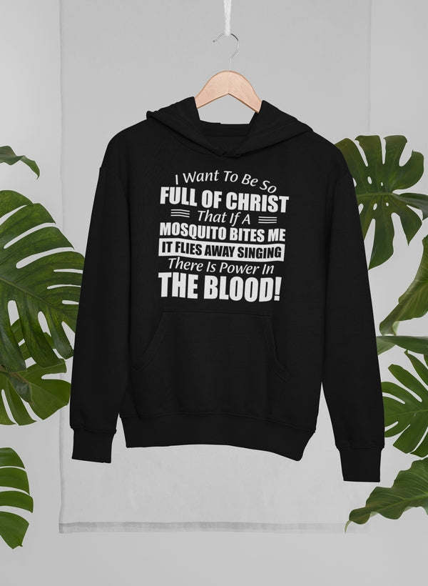 I Want to Be So Full Of Christ Hoodie