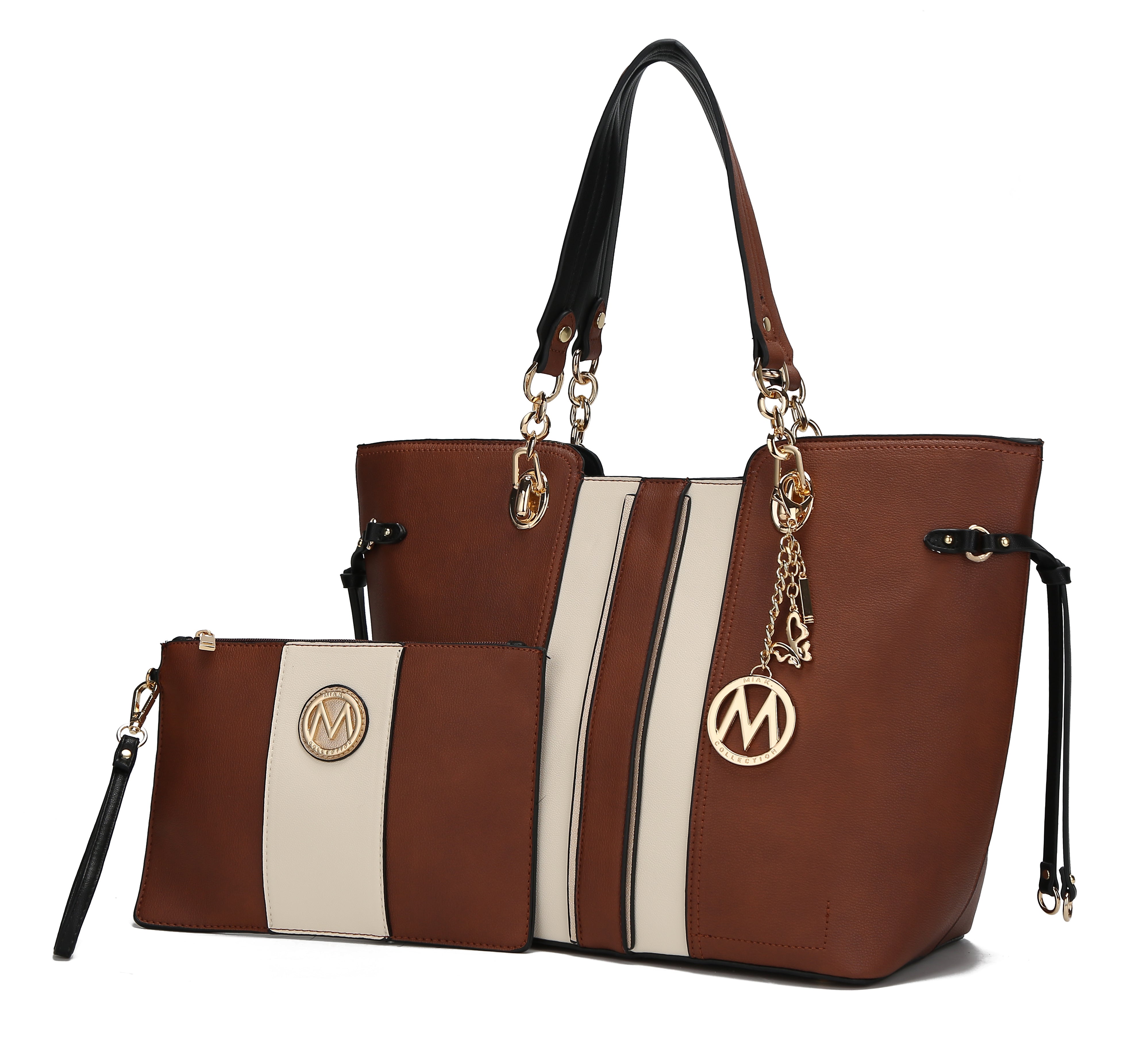 MKF Collection Holland Tote Handbag with Wristlet Vegan Leather by Mia k