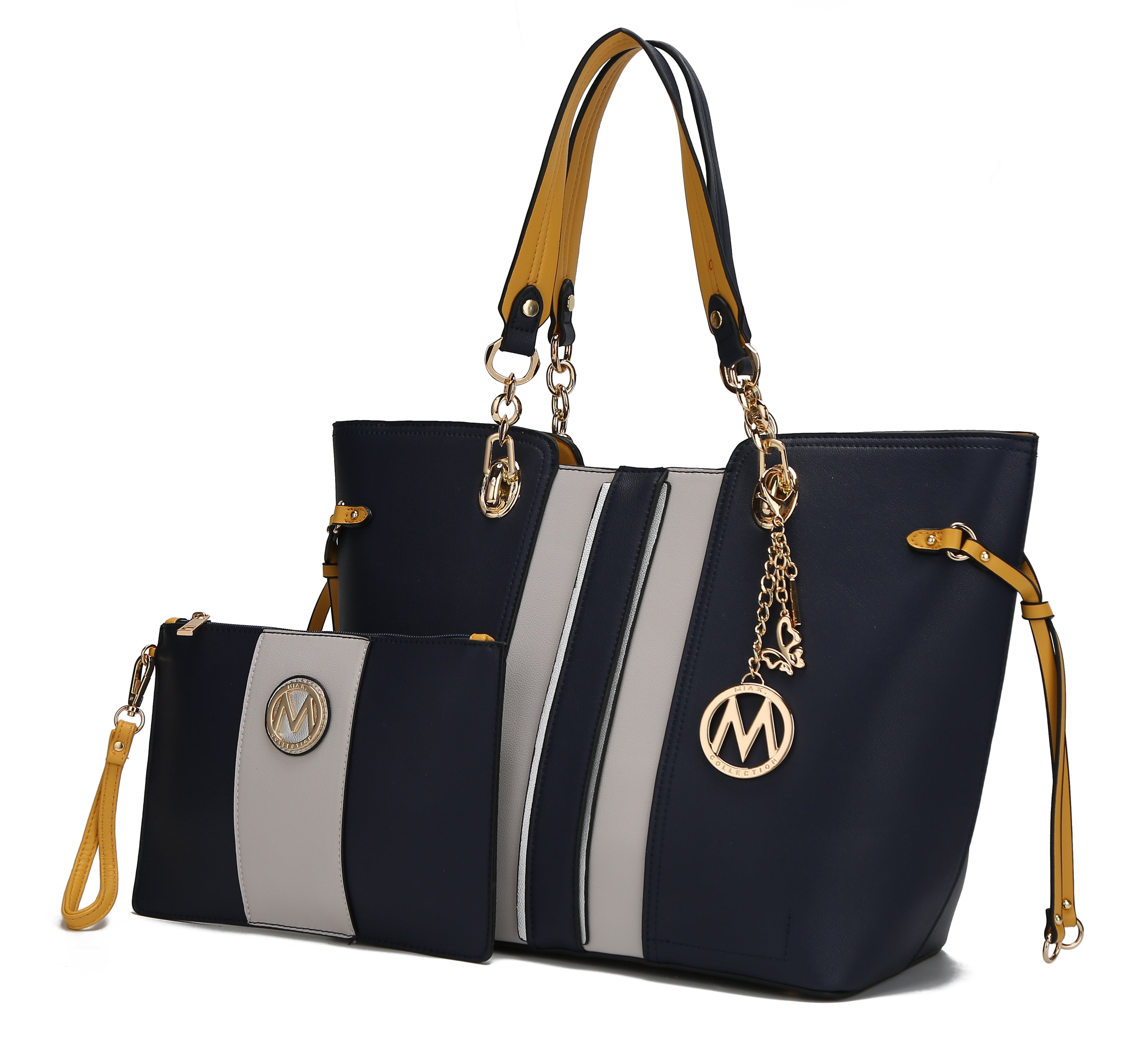 MKF Collection Holland Tote Handbag with Wristlet Vegan Leather by Mia k