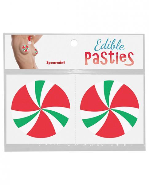 Edible Body Pasties Spearmint Candy Swirls