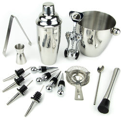 16 Piece-Stainless Steel Bar Set