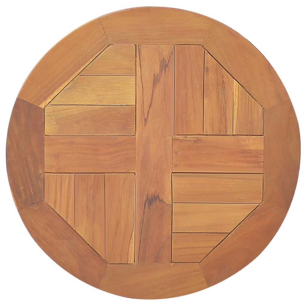 Table Top Solid Teak Wood Round 1" 15.7"