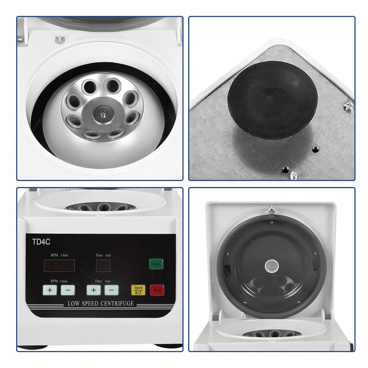 Electric Centrifuge Machine 15ml x 8 Desktop Lab Centrifuge Machine Medical Centrifuge w/Timer and Speed Control for Plasma PRP Blood PRP, 4000 RPM, 9