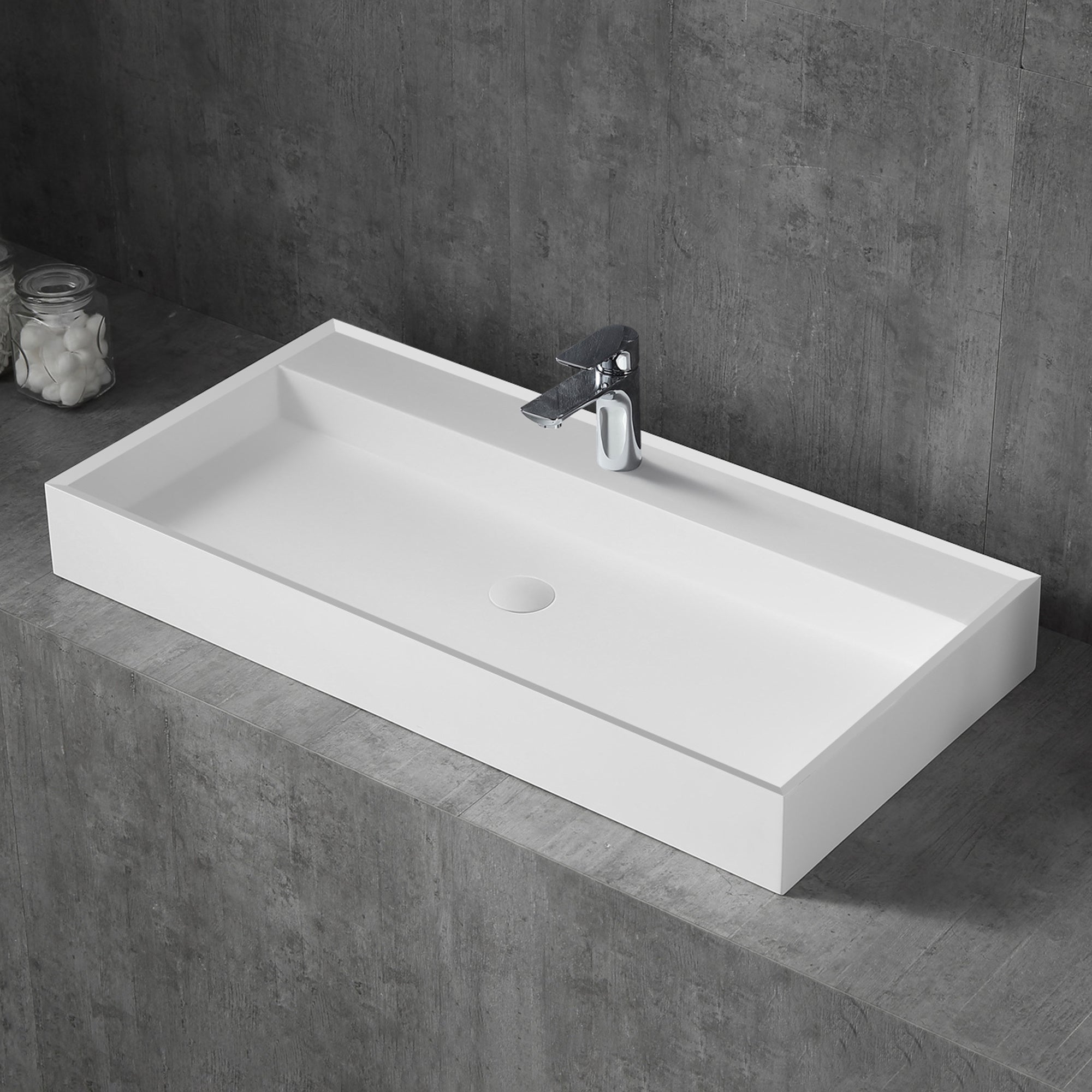 31.5inch Solid surface basin