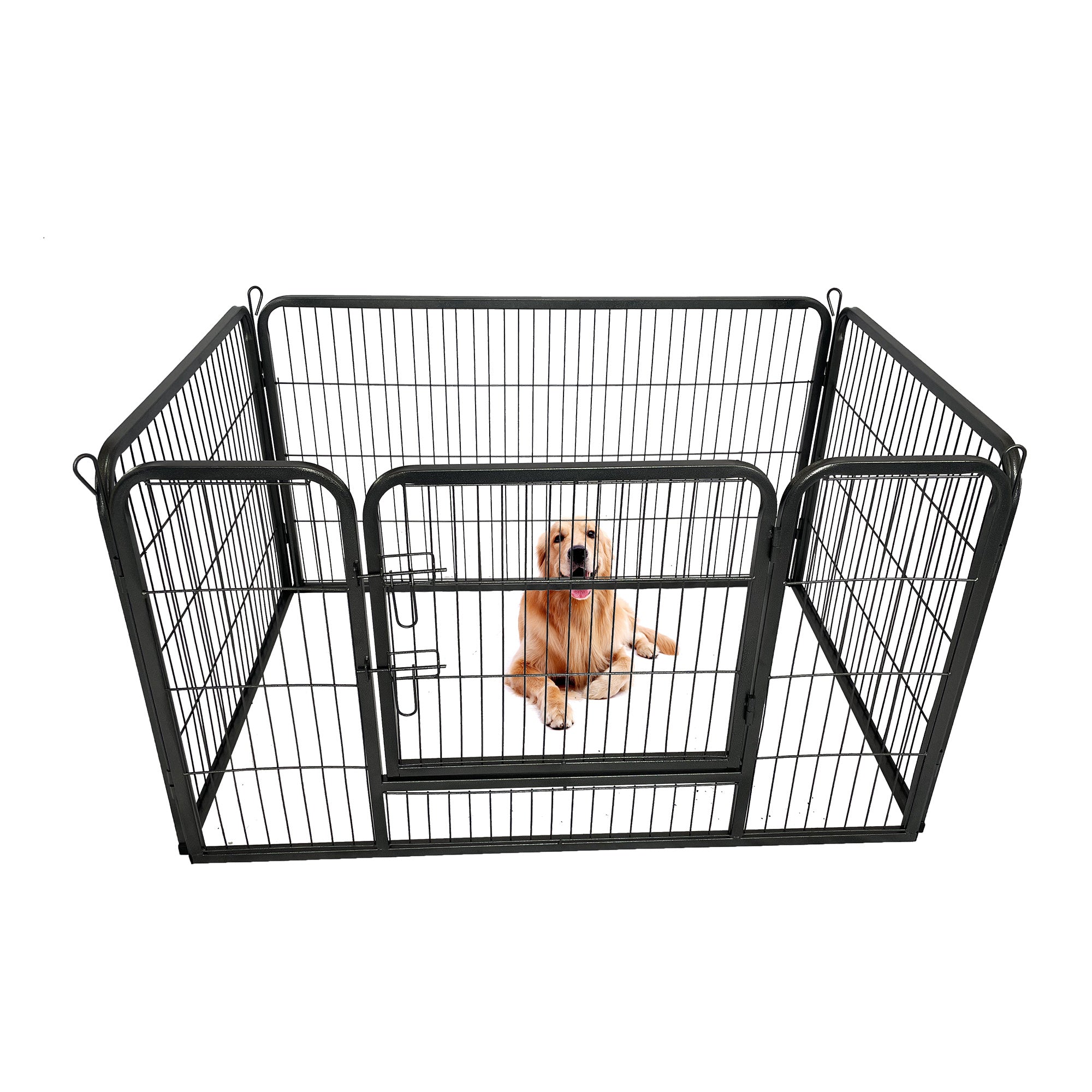 Dog Playpen Designed for Camping, Yard , 28" Height for Medium/Small Dogs, 4Panels