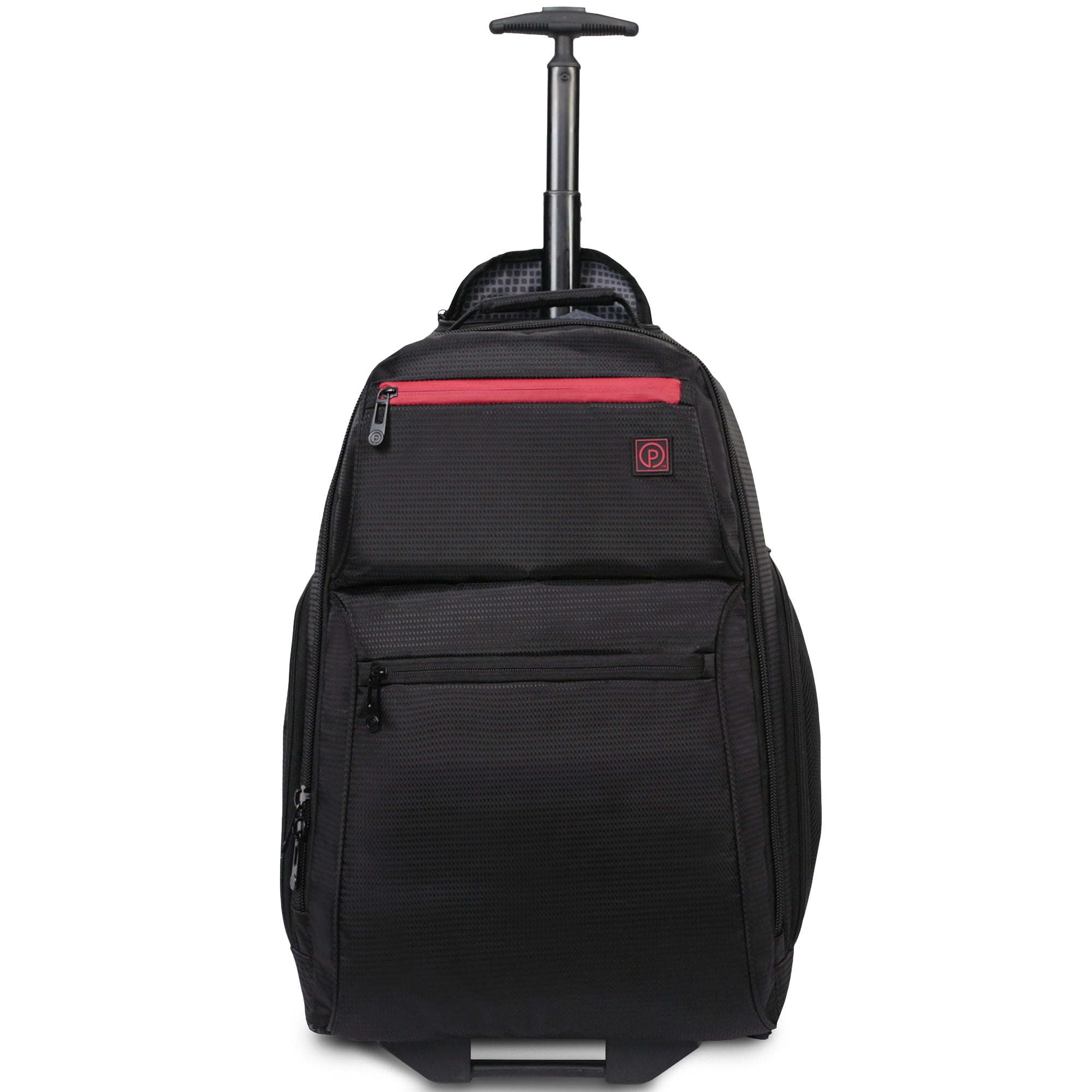 Protege 22" Black Rolling Backpack with Telescopic Handle