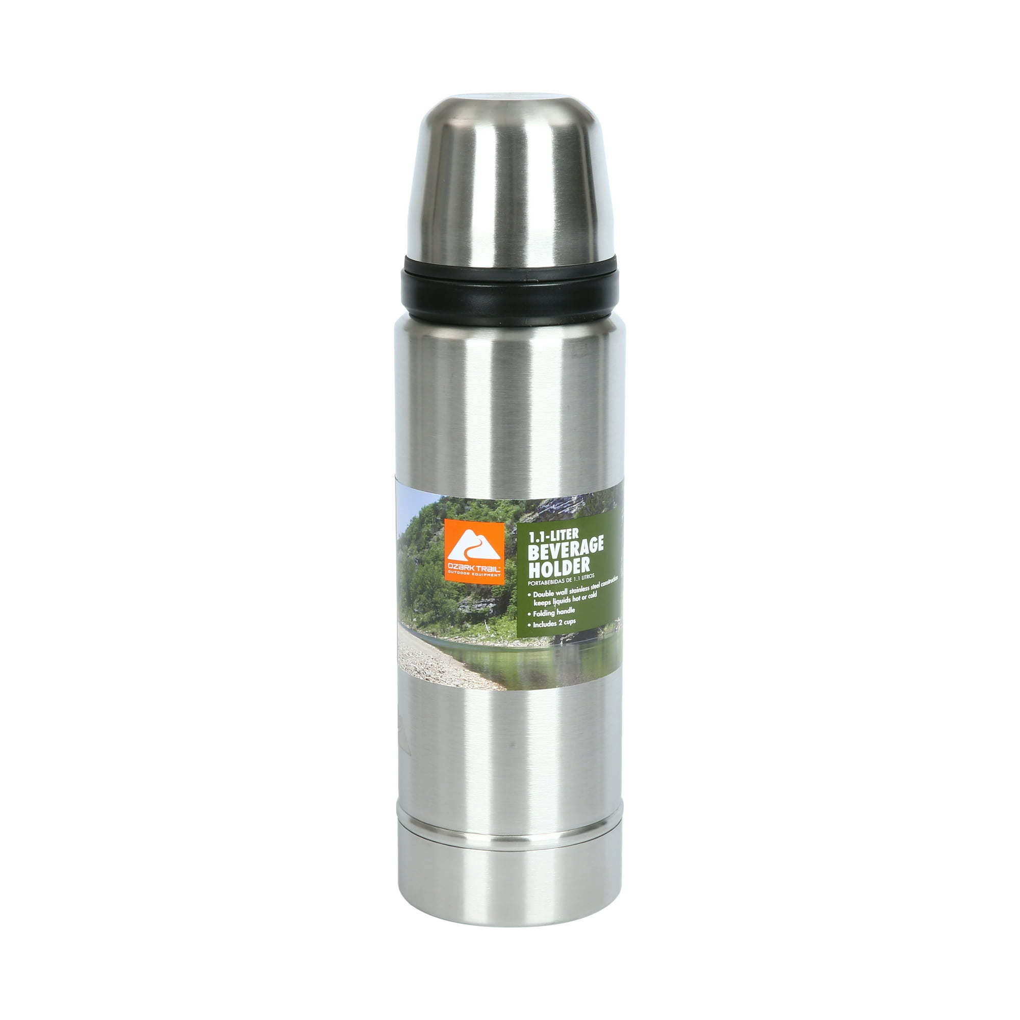 Ozark Trail 1.1 Liter (37.1954 fl oz) Double Wall Thermos Set with Cup