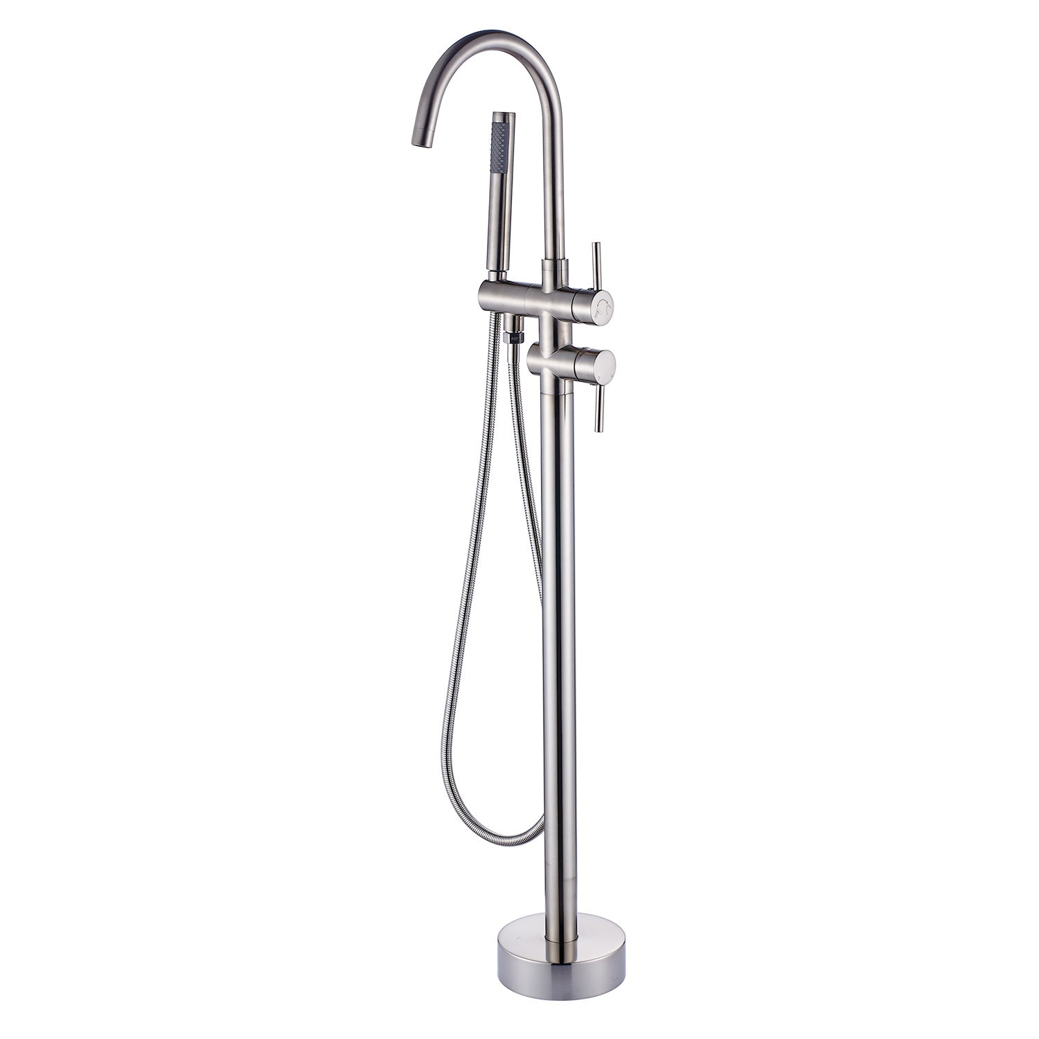 Bathtub Faucet Free Standing Floor Mounted Tub Faucet Tub Filler, Bathroom High Flow Shower Faucets with Handheld Shower