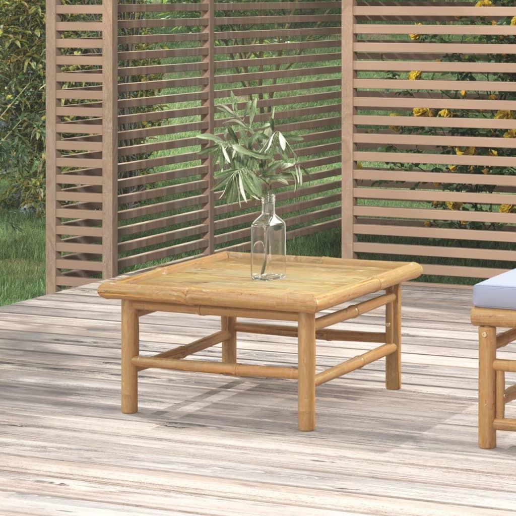 Patio Table 25.6"x21.7"x11.8" Bamboo