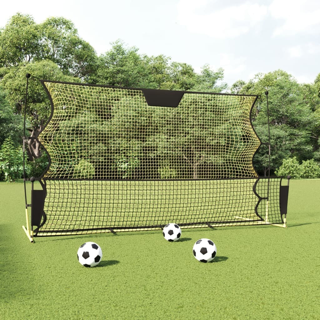 Football Rebounder Net Black and Yellow 72"x33.5"x47.2" Polyester