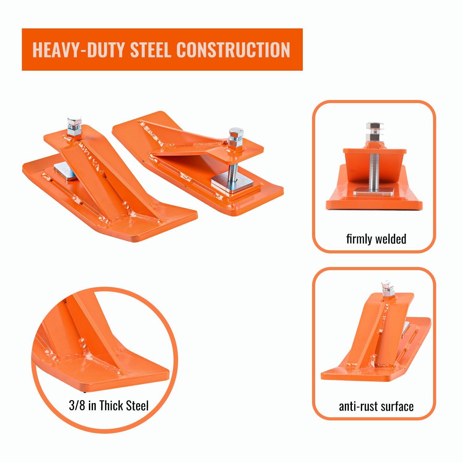 2Pcs Tractor Bucket Protector, Ski Edge Protector, Bucket Edge Anti-Skid Device, for Snow Leaves Removal Spreading Gravel
