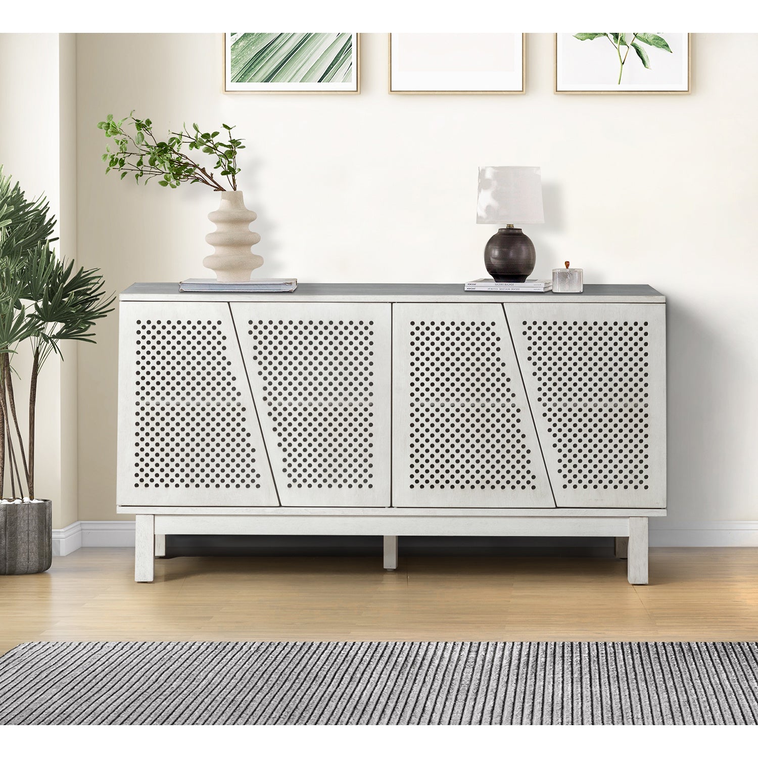 Niklas 58'' Wide Sideboard WHITE