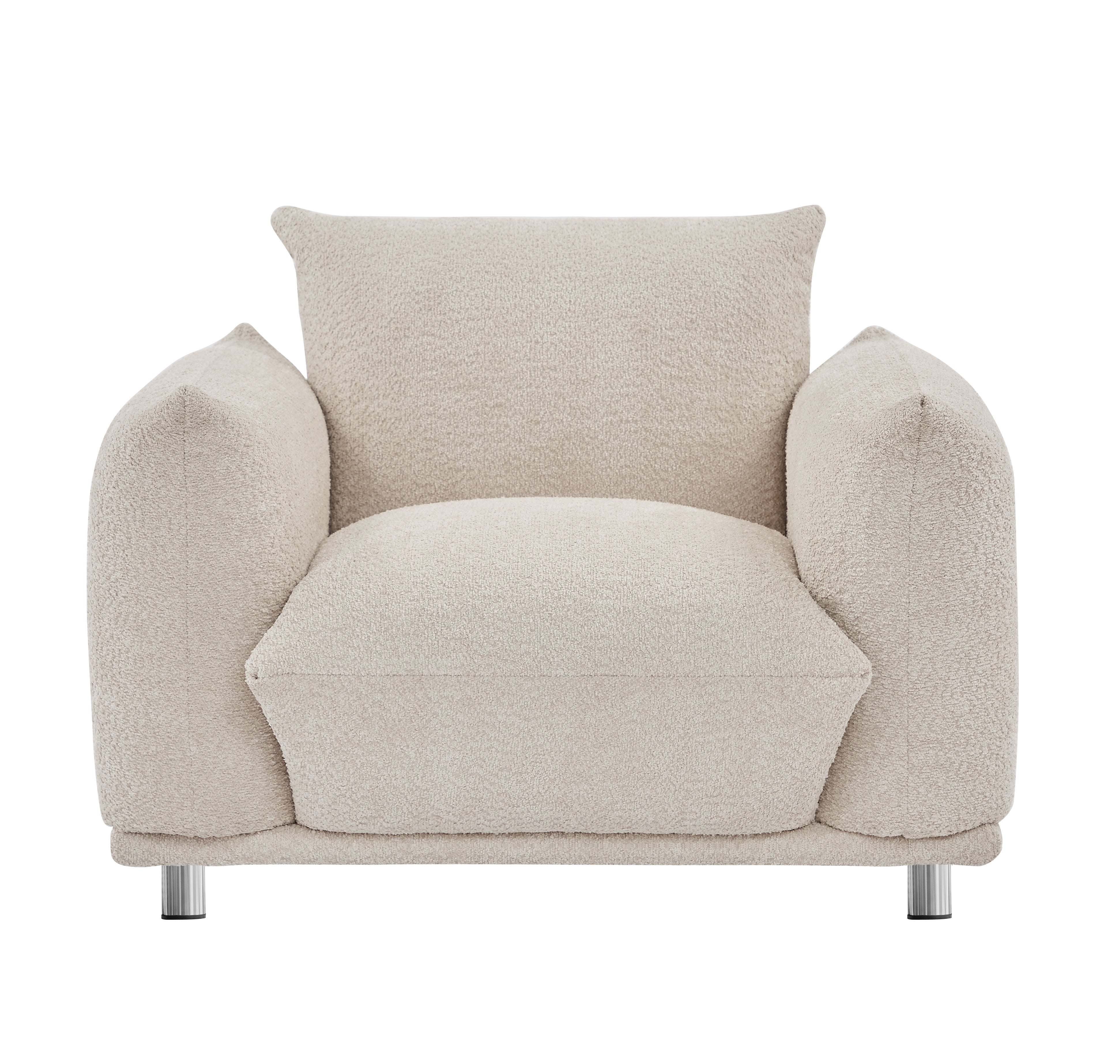 Sherpa Accent Chair Single Sofa 42"W Accent Chair for Bedroom Living room Apartment, Camel