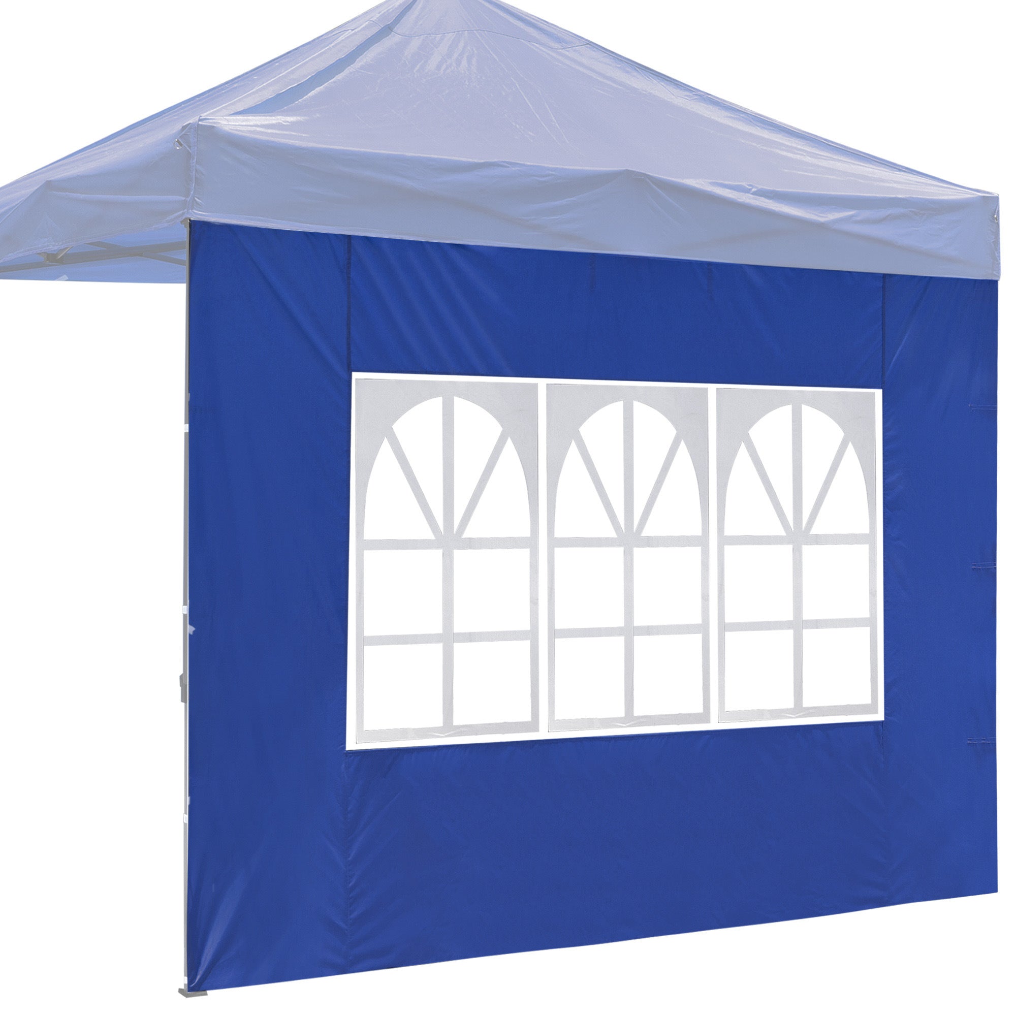 10x10ft EZ Canopy Gazebo With Windows/Blue