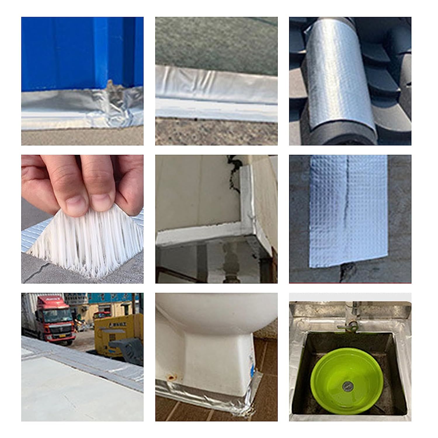 Butyl Waterproof Tape 11.8" x 16.4',Outdoor Leakproof Tape for Plastic and Metal Repair,RV Repair,Window and Boat Sealing,Silicone,Glass and EDPM Roof
