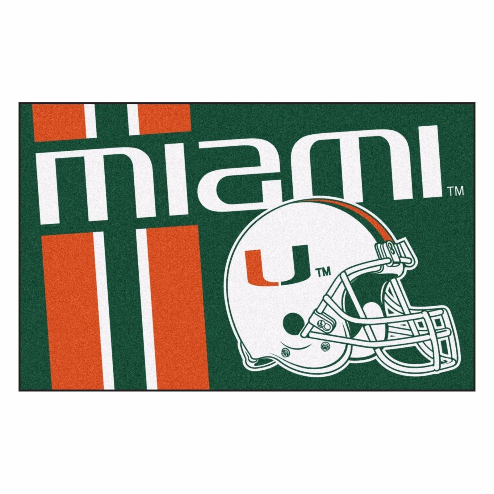 Miami Uniform Inspired Starter Rug 19"x30"