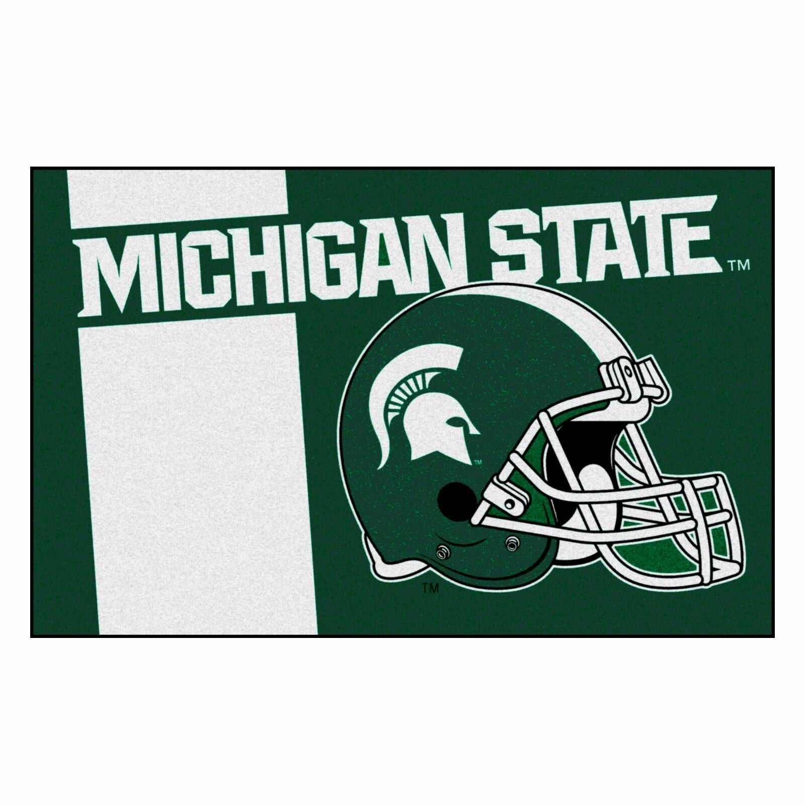 Michigan State Uniform Inspired Starter Rug 19"x30"