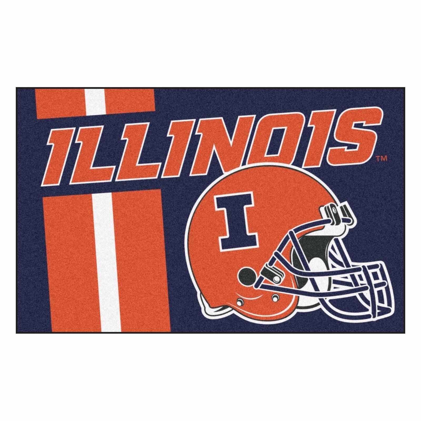 Illinois Uniform Inspired Starter Rug 19"x30"