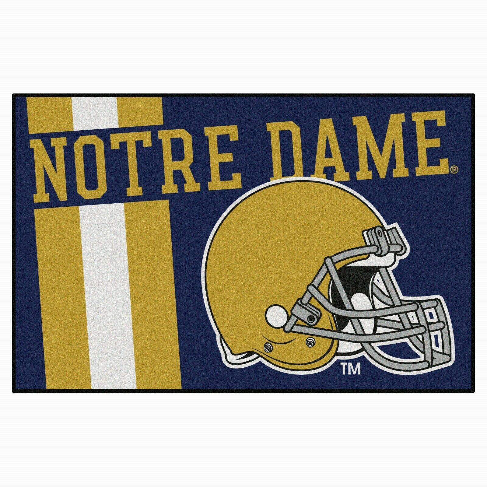 Notre Dame Uniform Inspired Starter Rug 19"x30"