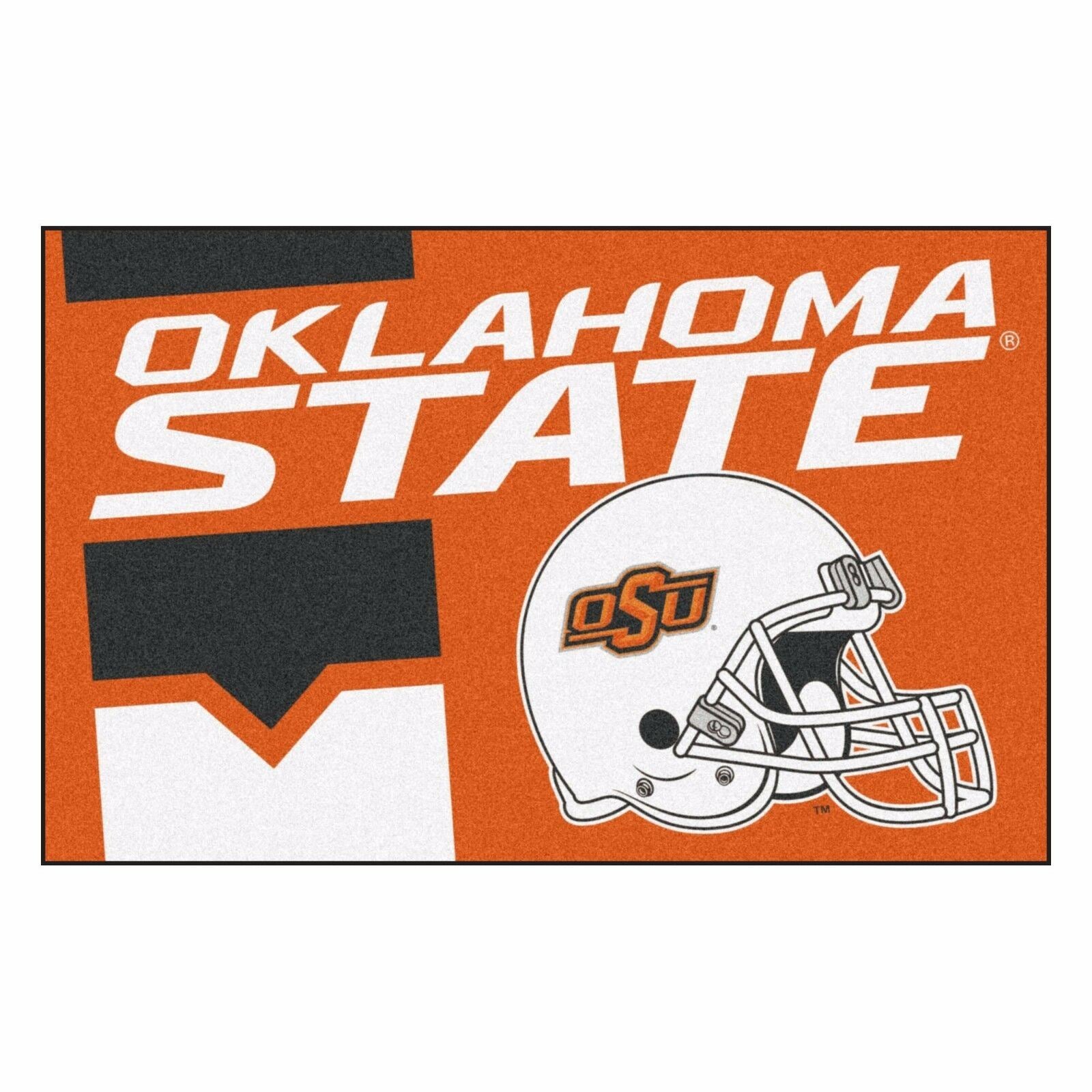 Oklahoma State Uniform Inspired Starter Rug 19"x30"