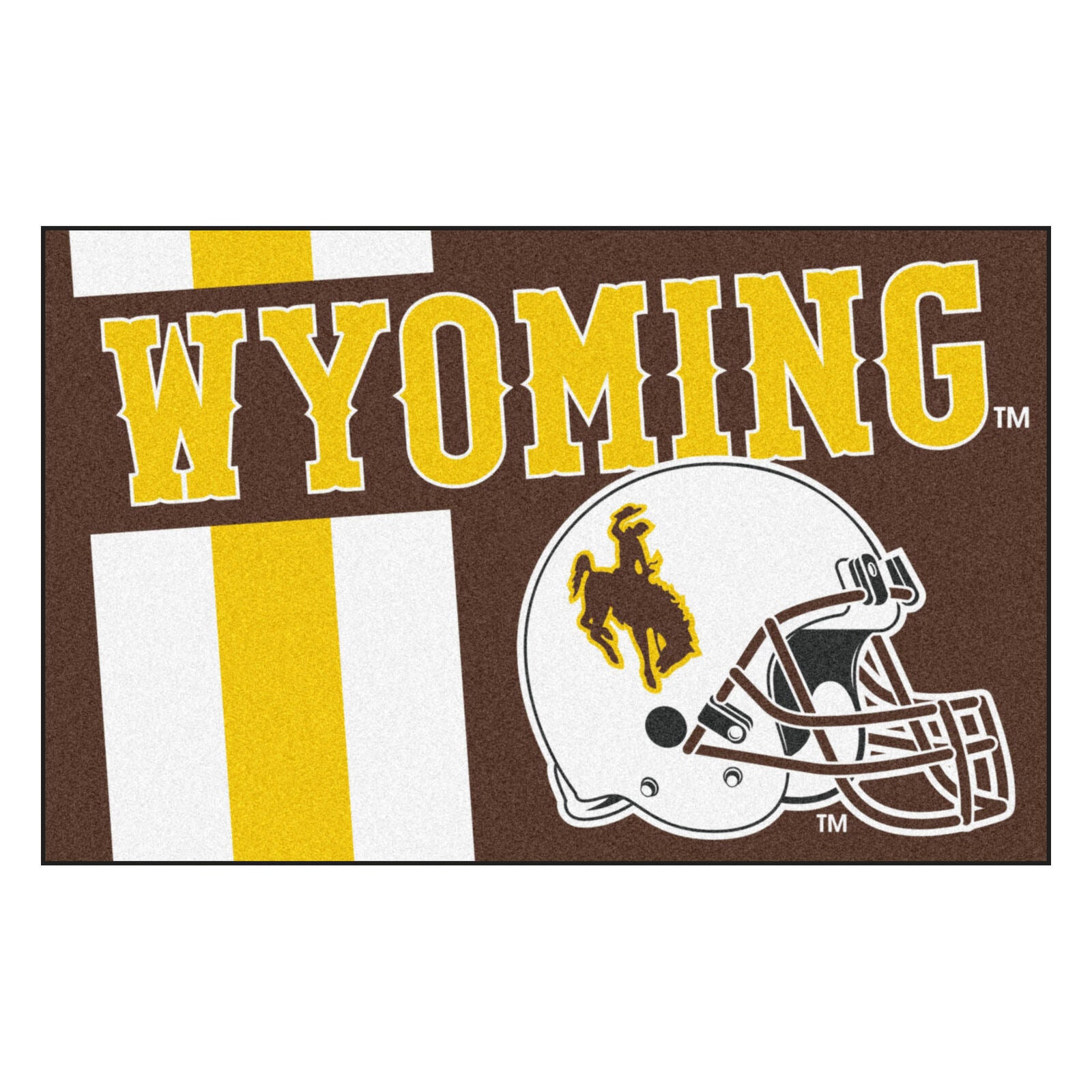 Wyoming Uniform Inspired Starter Rug 19"x30"